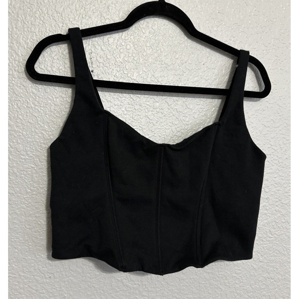 Gilly Hicks by Hollister Women's Black Cotton Blend Bustier - SZ‎ XL